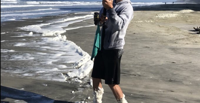 sea foam from a red tide