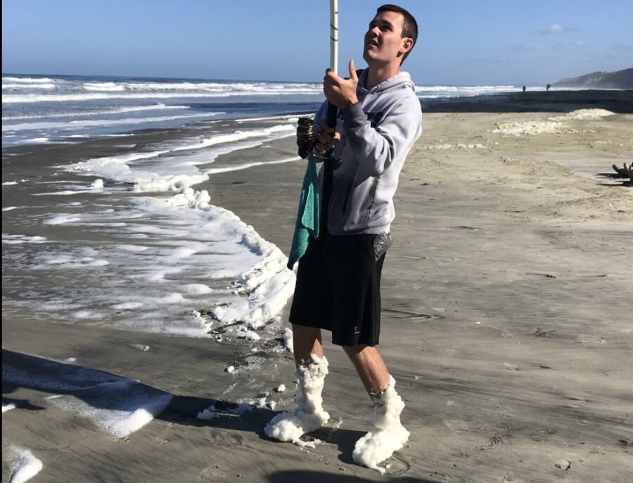 sea foam from a red tide