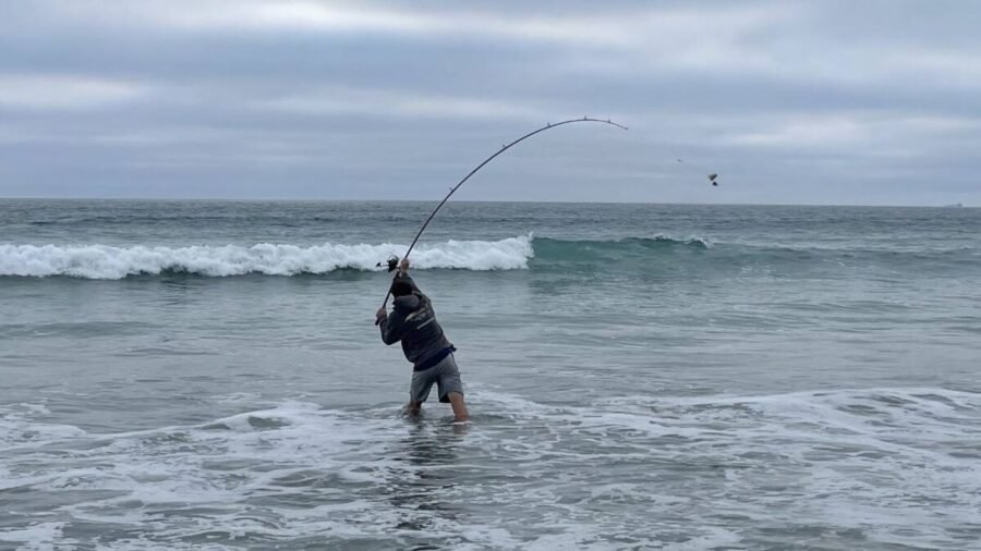 Using a longer surf fishing rod to cast further