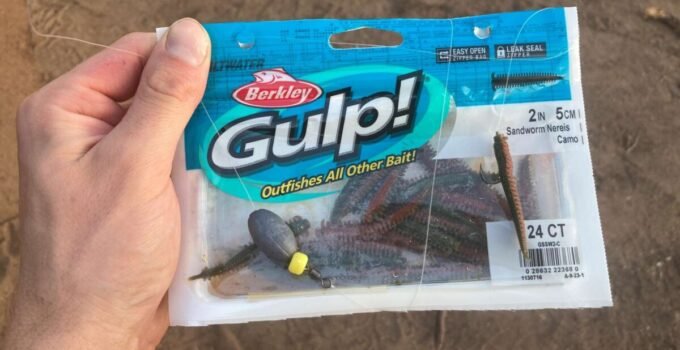 surf fishing with gulp sandworms