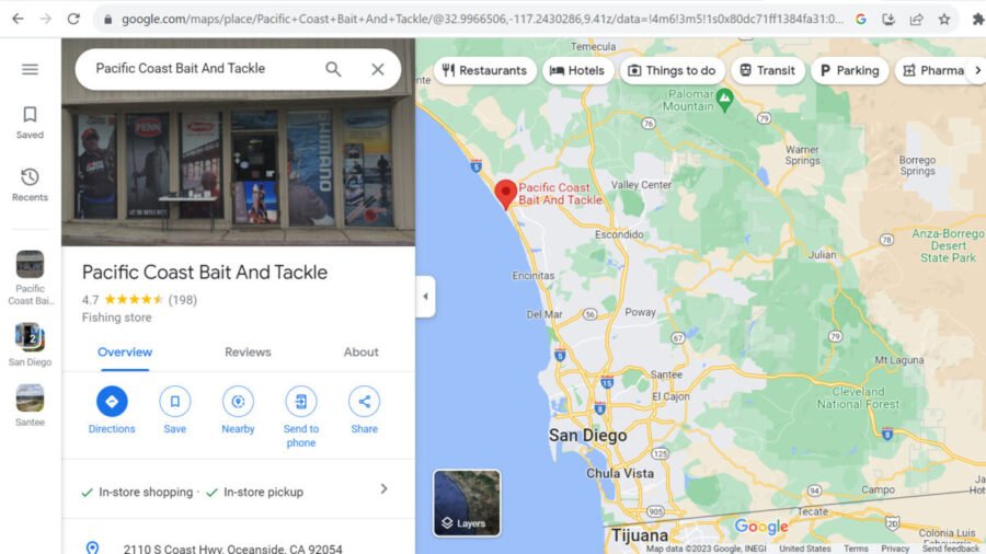 Pacific Coast Bait and Tackle: Best Bait and Tackle Shops in San Diego