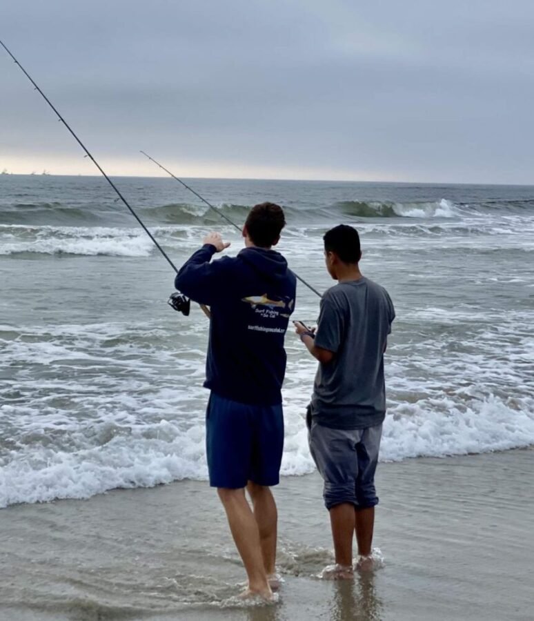 teaching kids how to surf fish