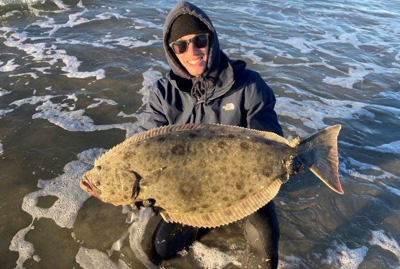 surf fishing with lures for halibut