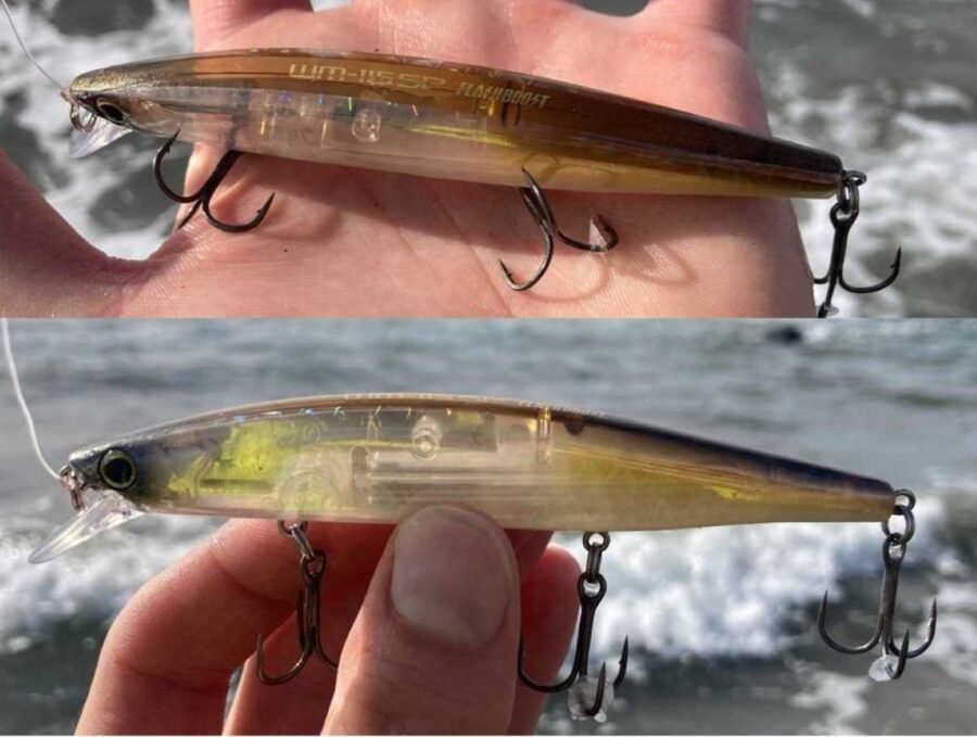 Shimano WM 115 best lure for surfperch fishing