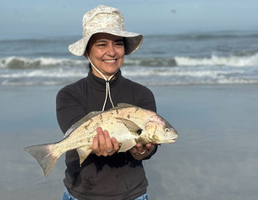 spotfin croaker surf fishing san diego