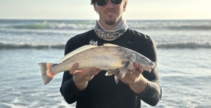 surf fishing in the evening or morning