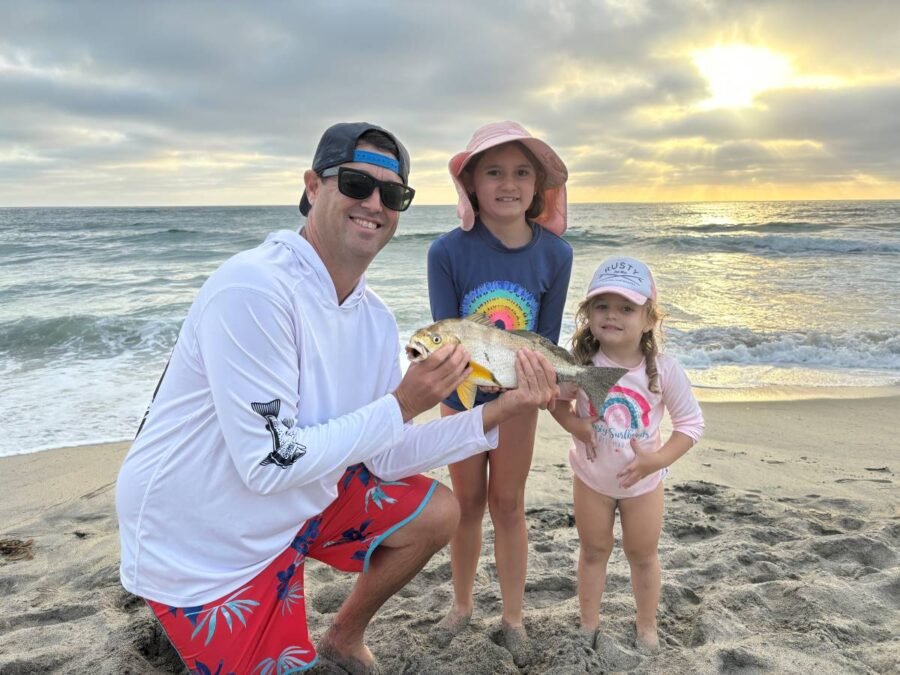 spotfin croaker surf fishing - golden croaker with yellowfins