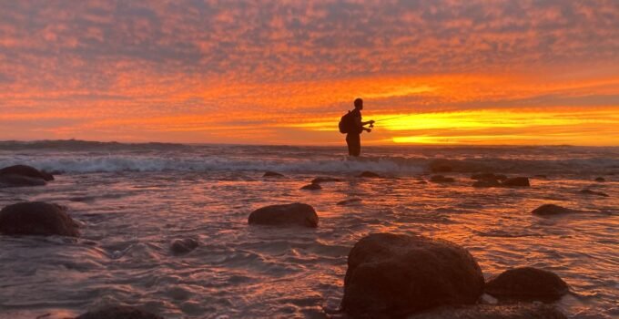 surf fishing San Onofre State Beach