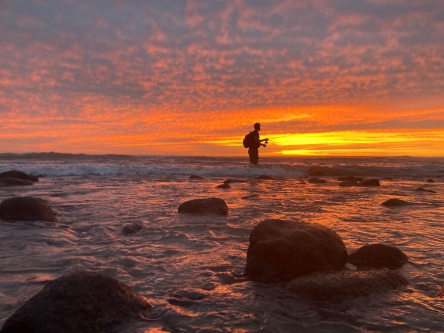 surf fishing San Onofre State Beach