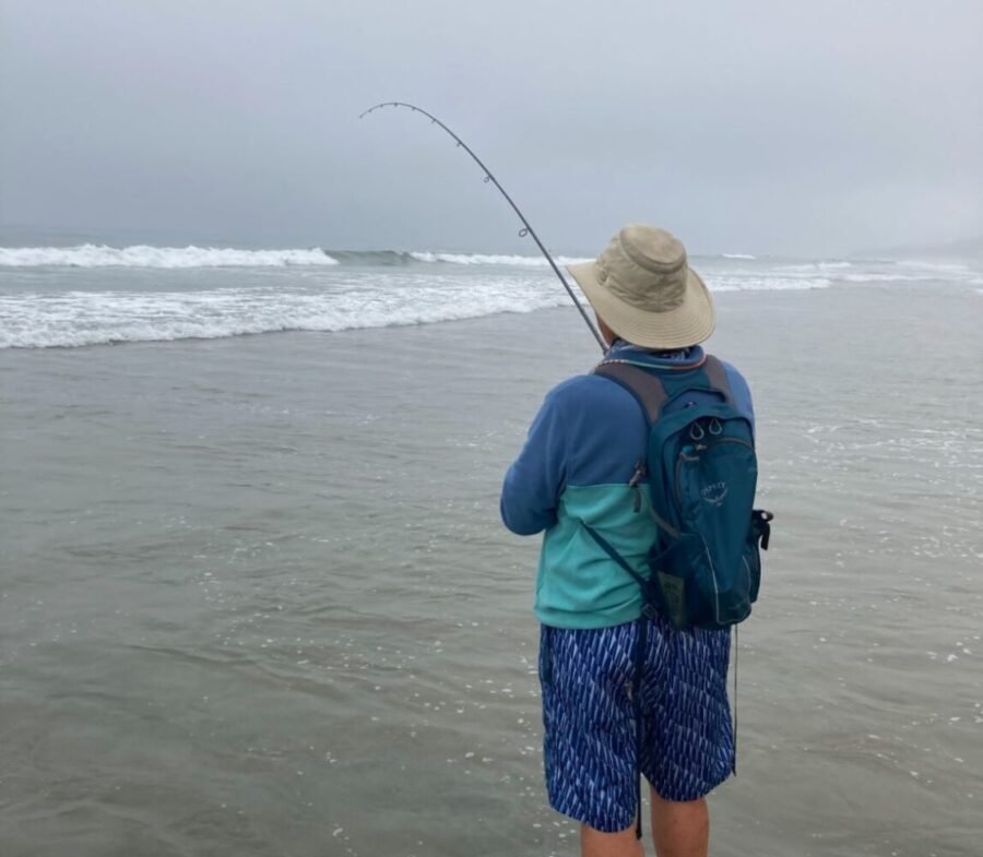 marine layers and surf fishing