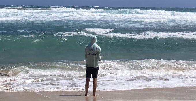 surf fishing in big surf