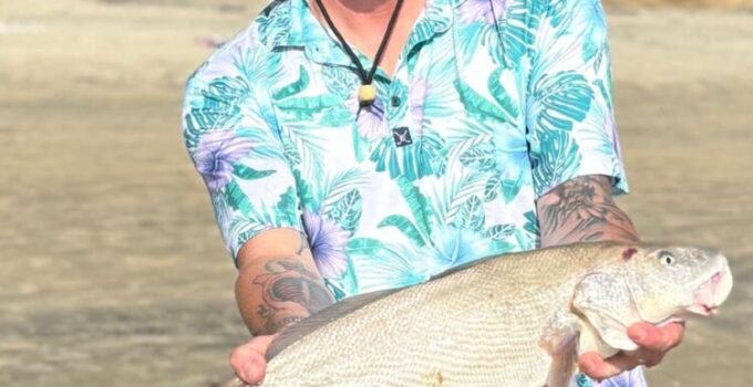 August surf fishing for corbina