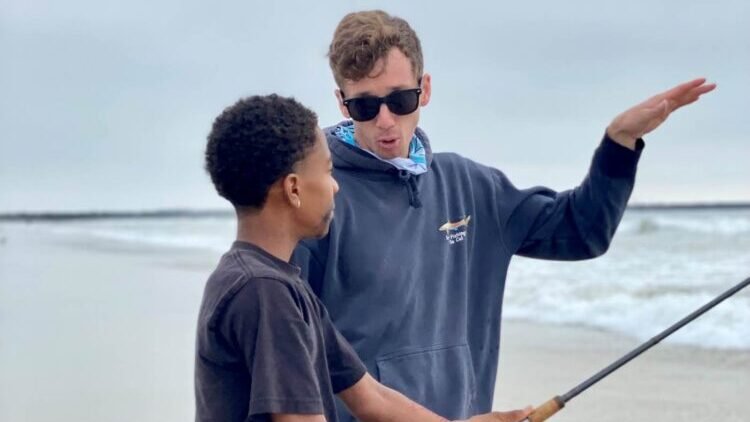 sight fishing for corbina - surf fishing