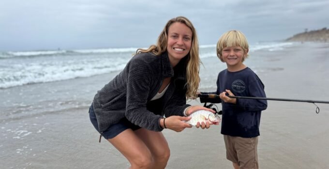 October surfperch surf fishing