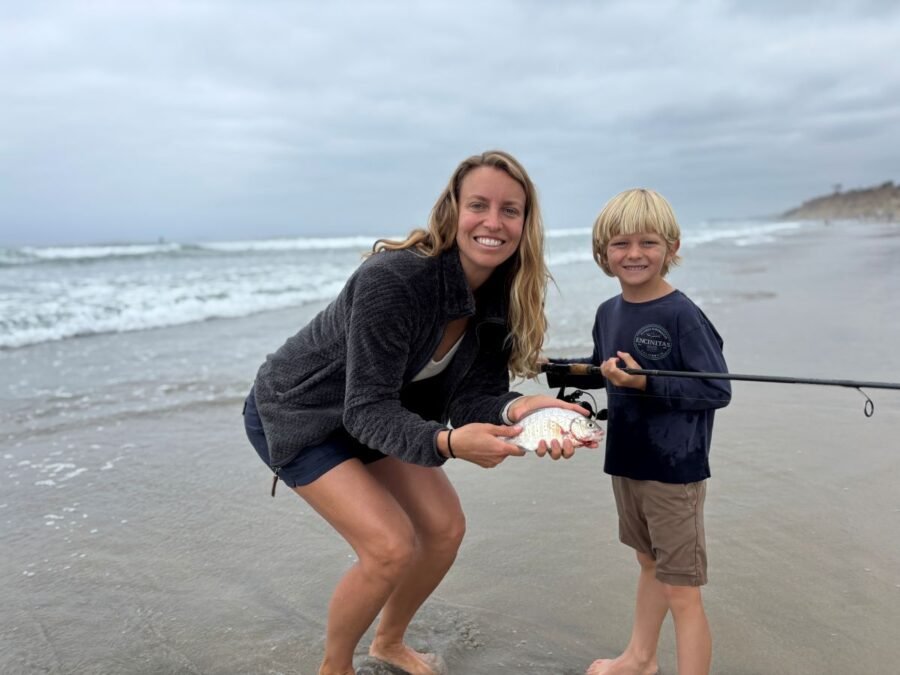 October surfperch surf fishing