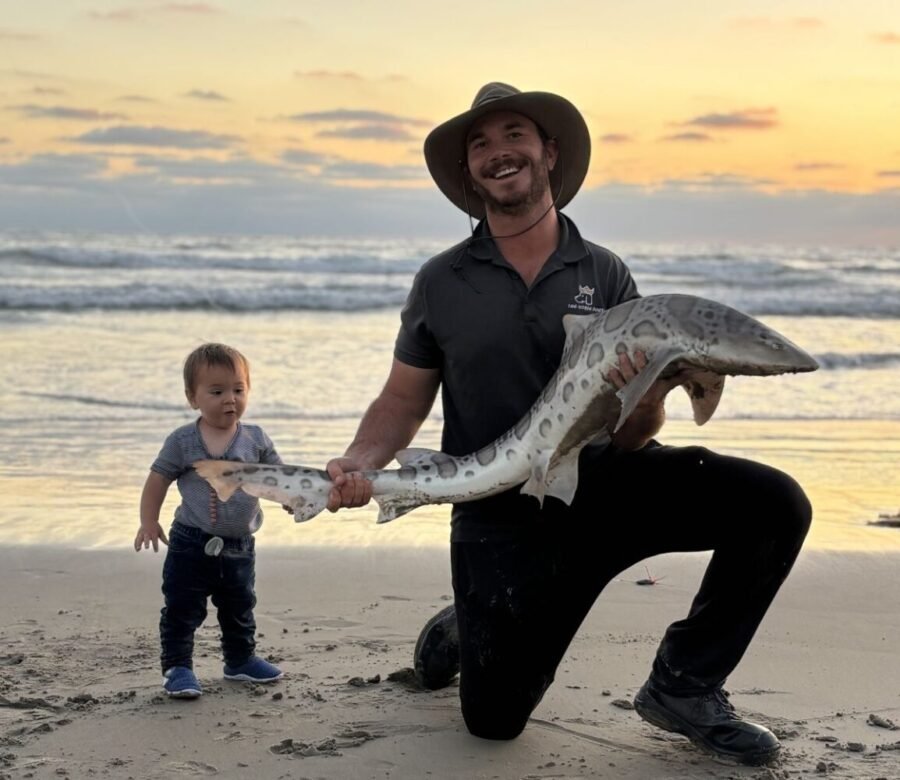 leopard shark surf fishing